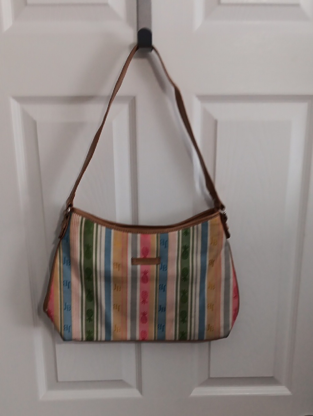 Jamaica Bay Striped Multicolor Shoulder Bag - Women